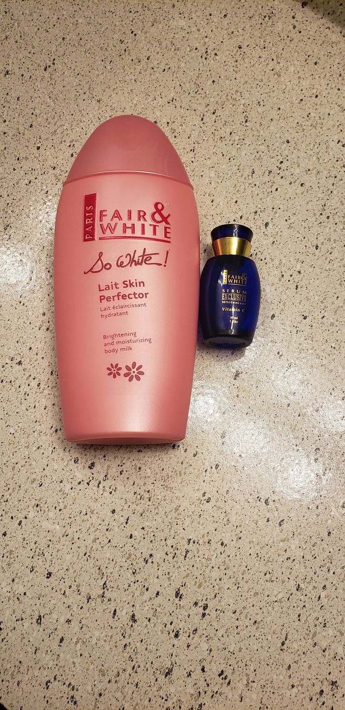 Customer photo review of Fair and White Exclusive Whitenizer Serum with Pure Vitamin "C" 30 ml / 1 fl oz