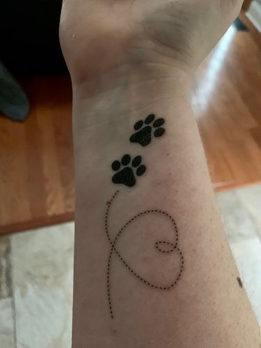 Customer photo review of Love of Animals Tattoo