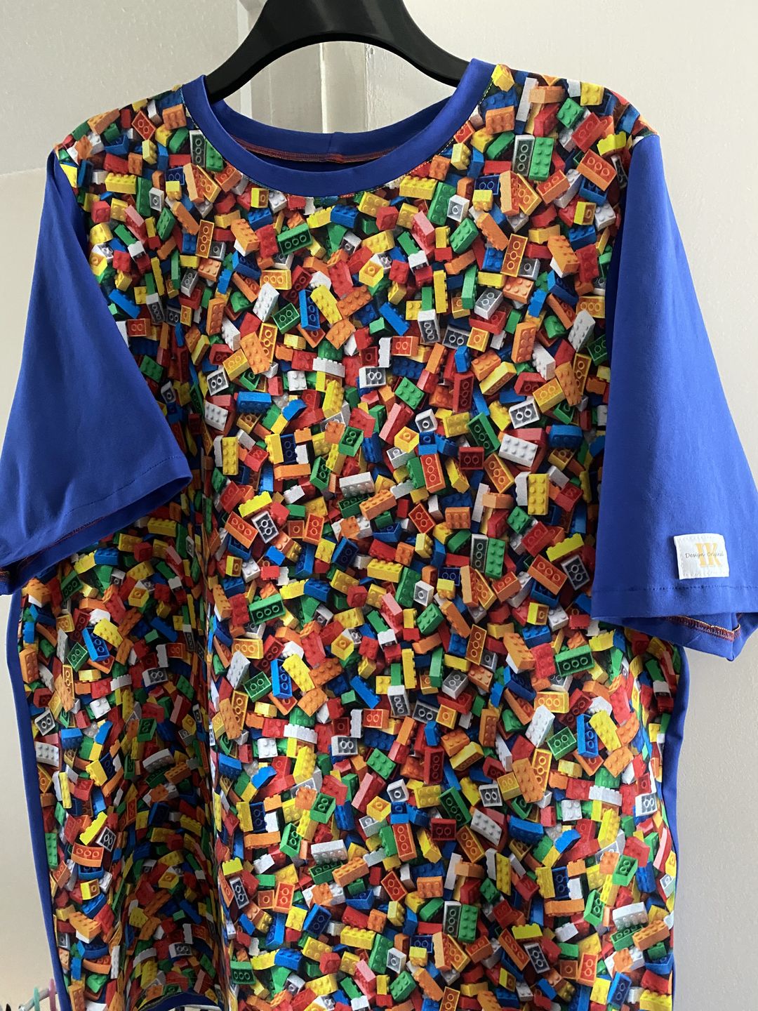 Customer photo review of Lego Blocks Cotton Jersey Fabric