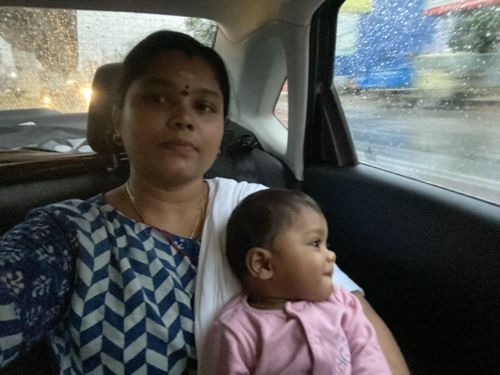 Customer photo review of Indigo Dabu Print Maxi