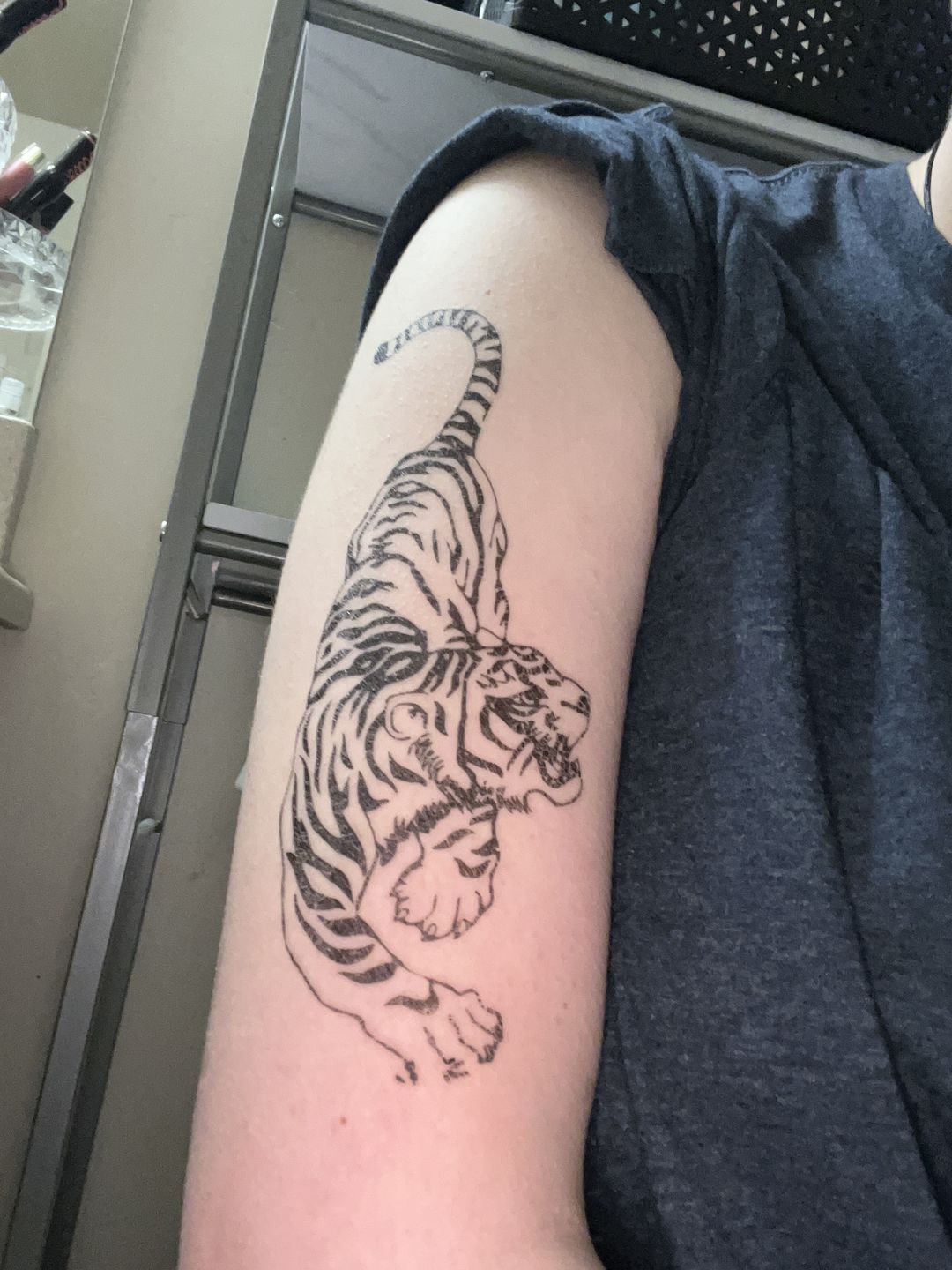 Customer photo review of NEW Prowling Tiger Tattoo