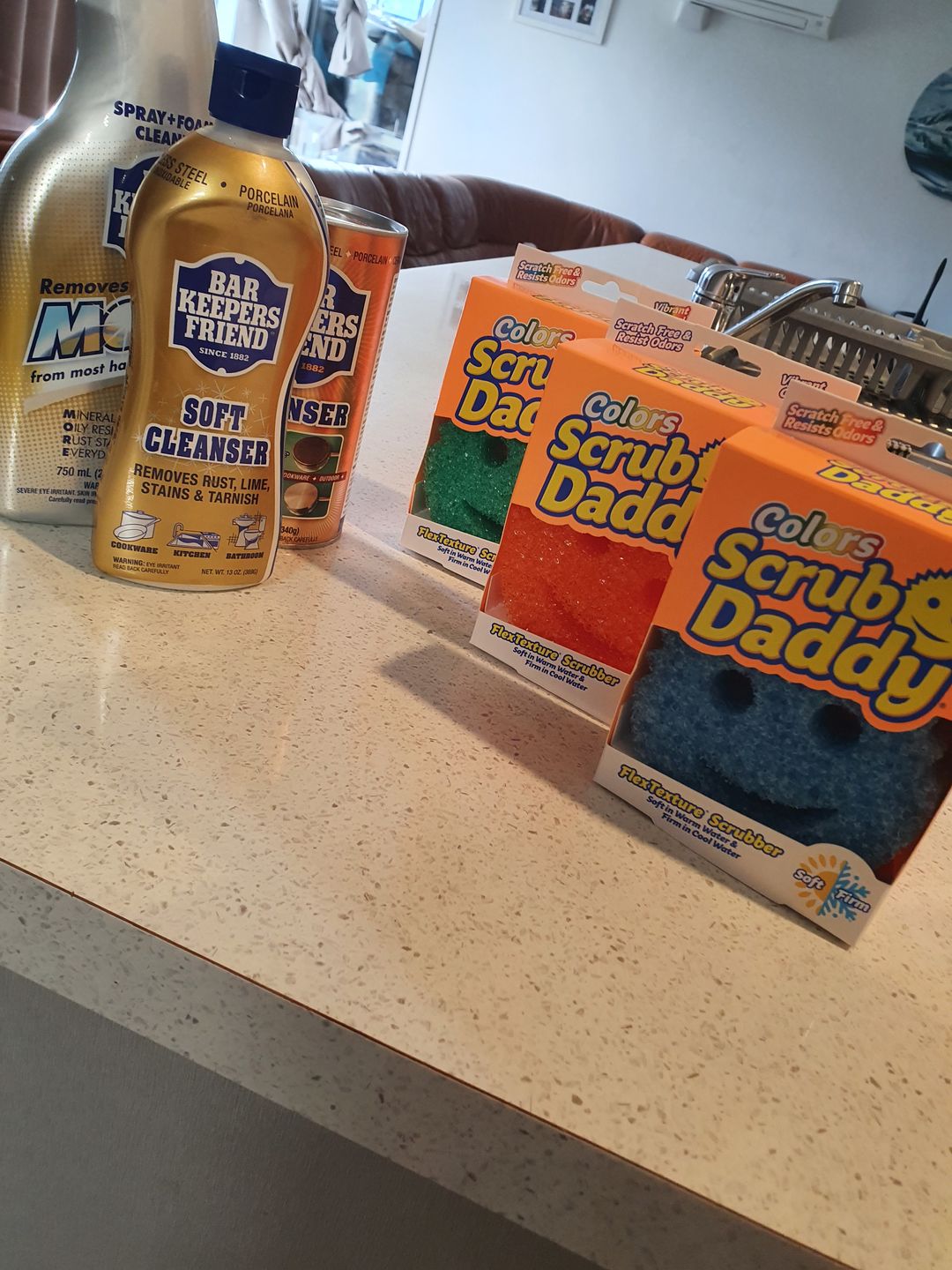 Customer photo review of Double Trio - Bar Keepers Friend x Scrub Daddy