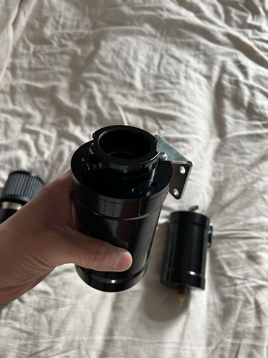 Customer photo review of Coolant Expansion Tank / Remote Fill Billet Black Anodized w/ Mount 32-103