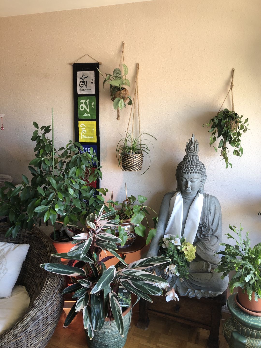 Customer photo review of Tibetan Banner | Compassion Mantra | OM MANI | INDIA