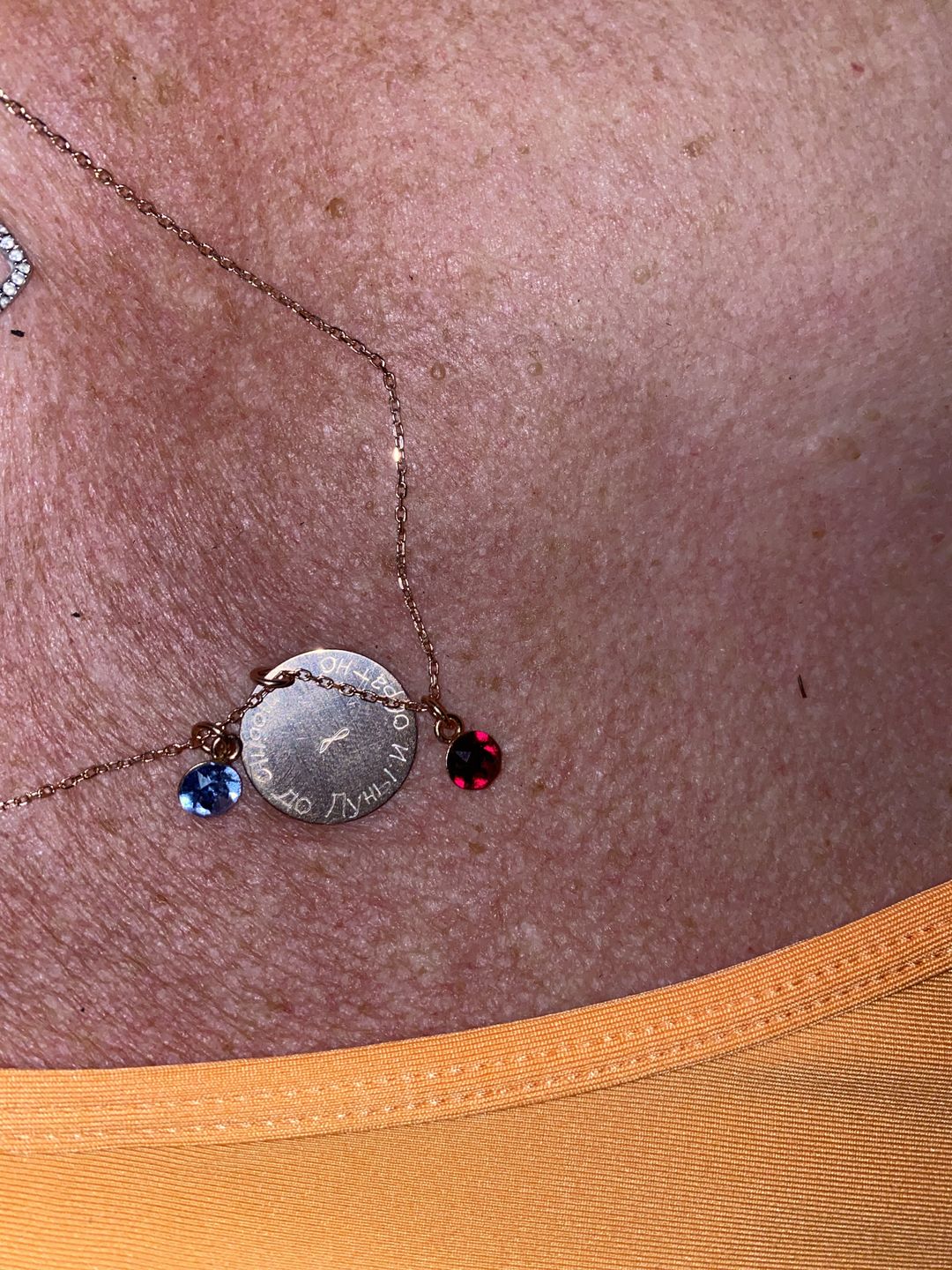 Customer photo review of Halskette mit Geburtsstein