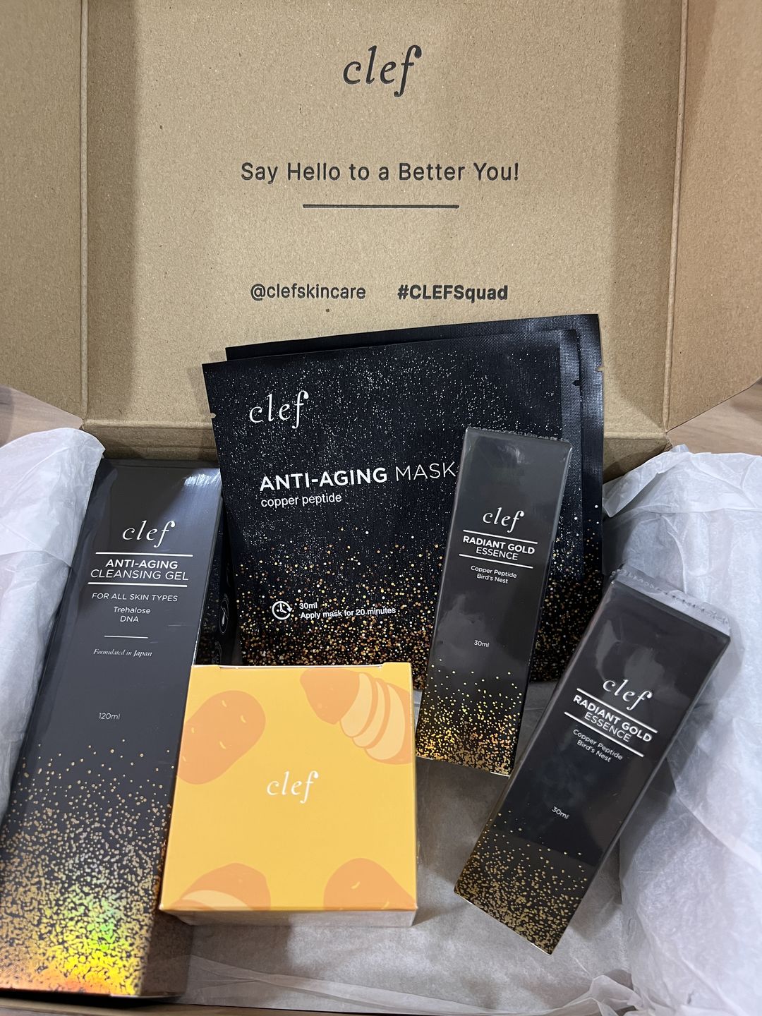 Customer photo review of CLEF Anti-Aging Cleansing Gel