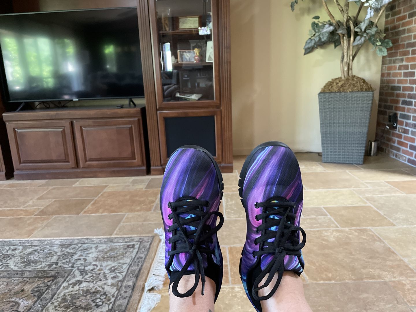 Customer photo review of Art Painted Handcrafted Sneakers