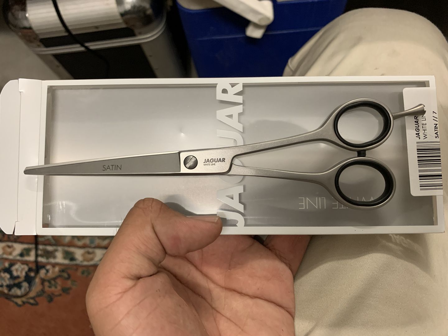 Customer photo review of Jaguar White Line Satin Haircutting Scissor