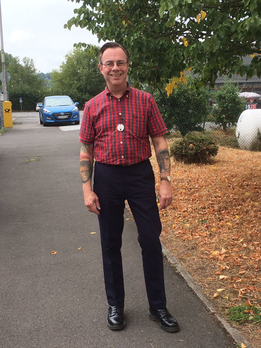 Customer photo review of Sta Prest Trouser - Navy