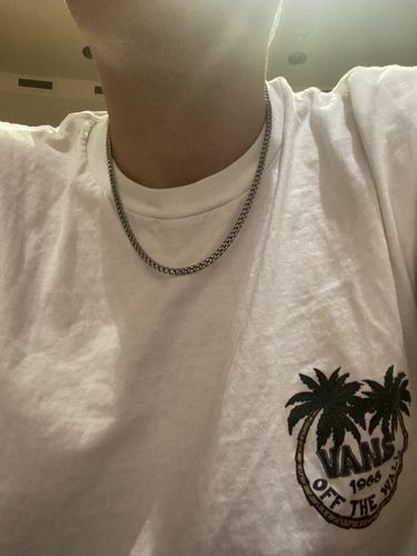 Customer photo review of Cuban (Silver) 4mm