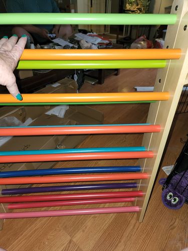 Customer photo review of Large Foldable Climbing Triangle - Rainbow