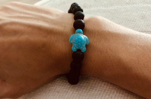 Customer photo review of "Turtle" tracking bracelet