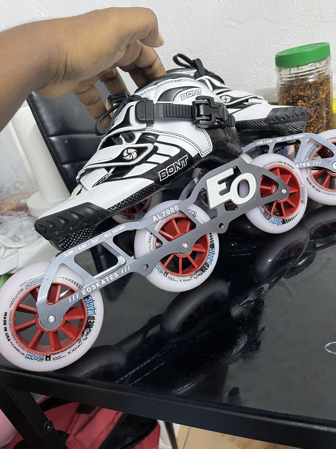 Customer photo review of Red Magic Inline Skate Wheel