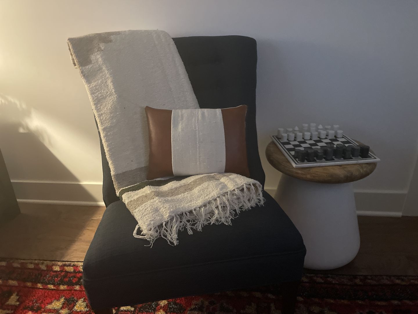 Customer photo review of Boho Azteca Blanket | Mexican Handmade Blanket