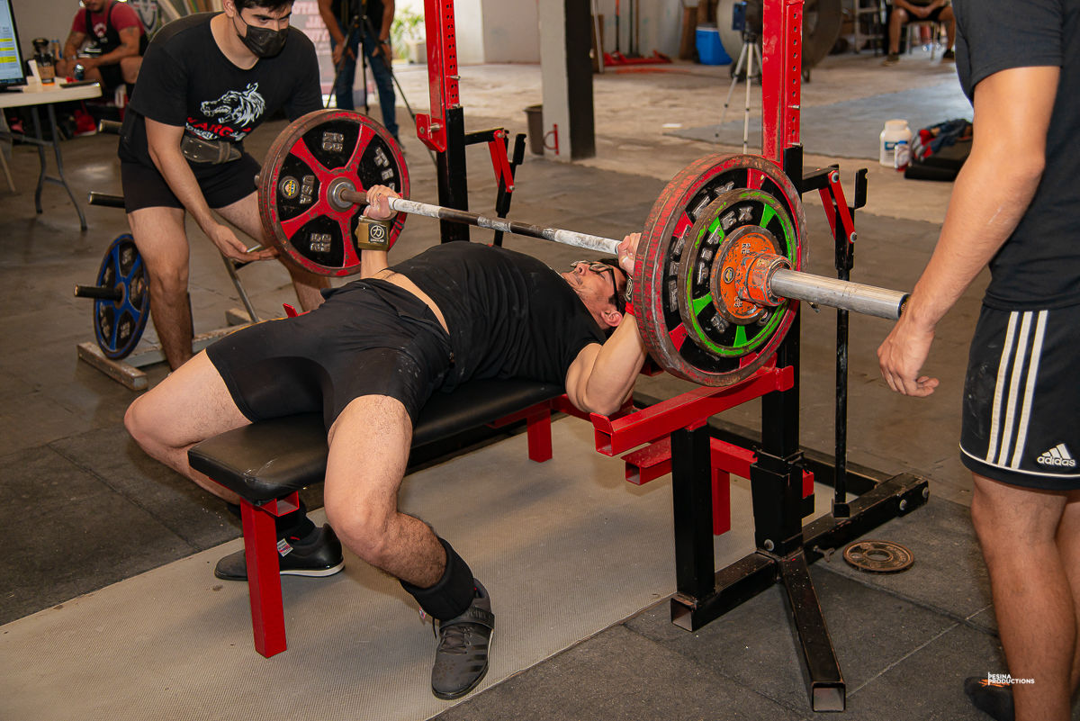 Customer photo review of Strength Shop Super Stiff Wrist Wraps - Red - IPF Approved