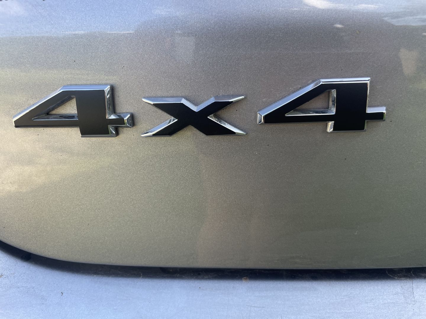 Customer photo review of 4x4 Custom Color Emblem Overlay Decal Sticker