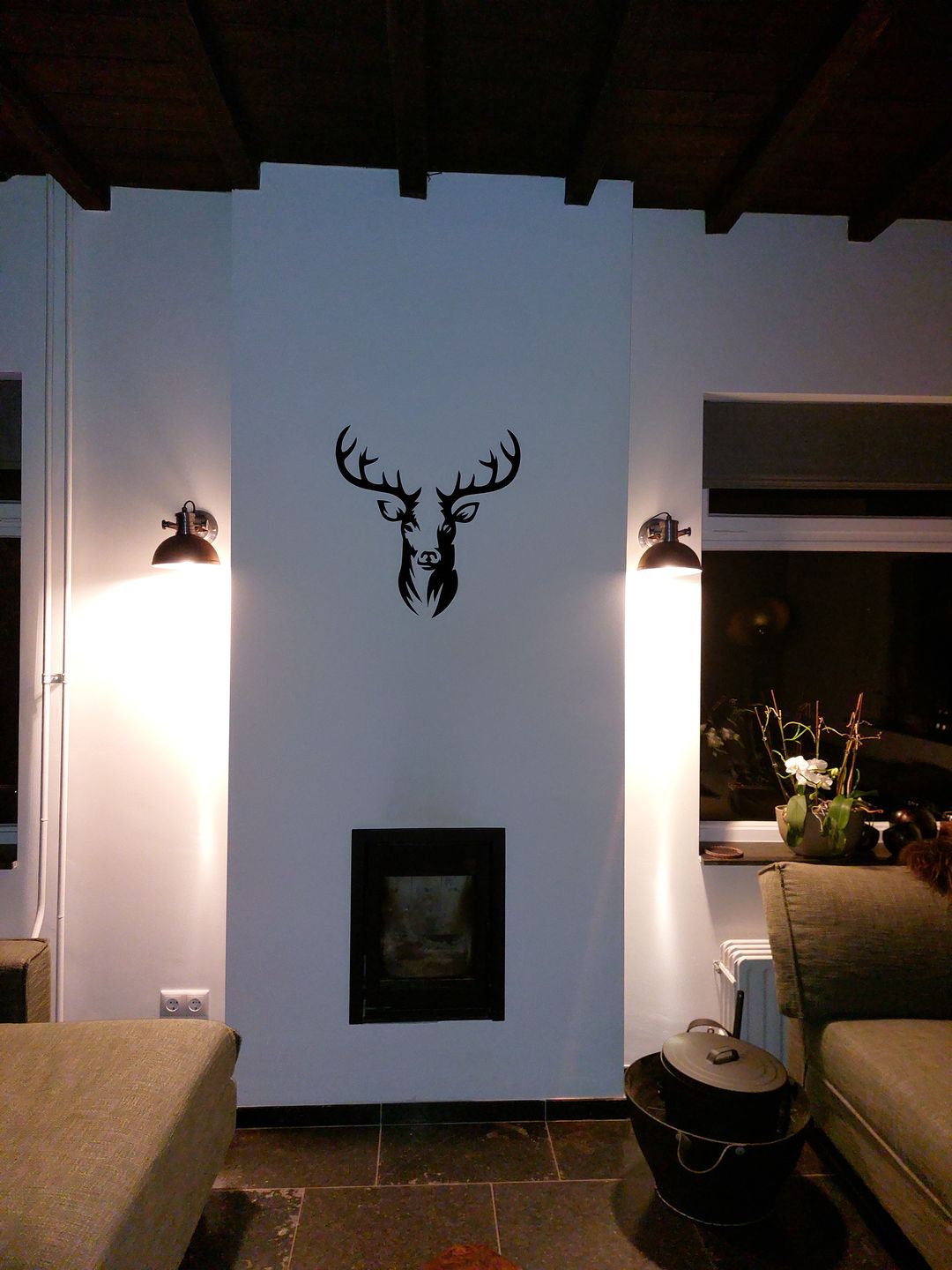 Customer photo review of Wanddecoratie dieren | Hert 2-delig