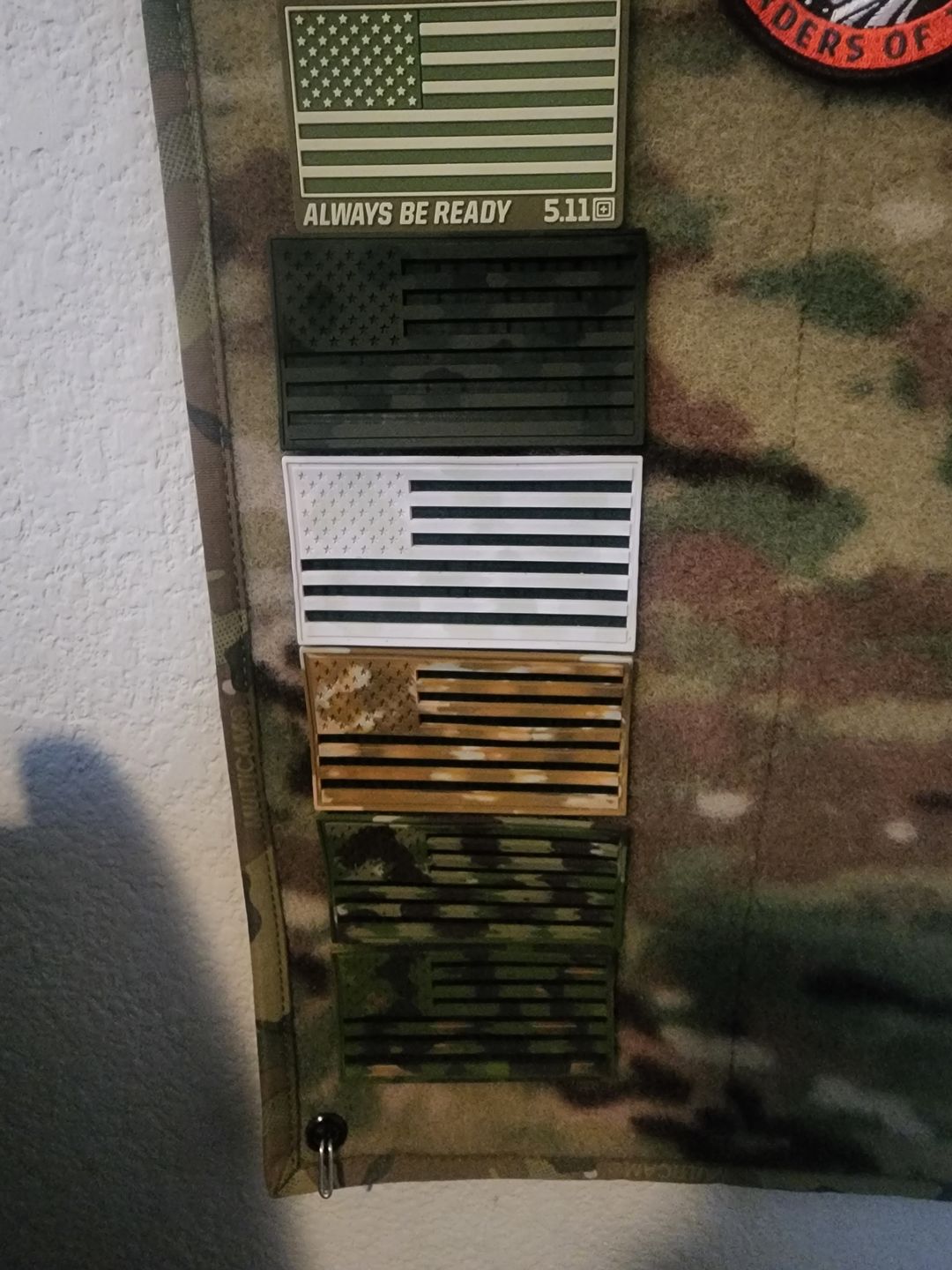 Customer photo review of Blended Camo American Flags
