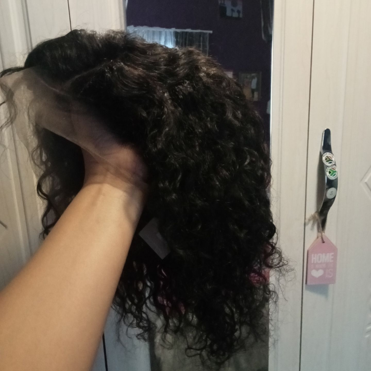 Customer photo review of LUSANDA - Water Wave Brazilian 13x4 Lace Front Wig