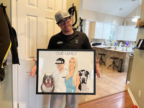 Customer photo review of Custom Fur-mily Portrait
