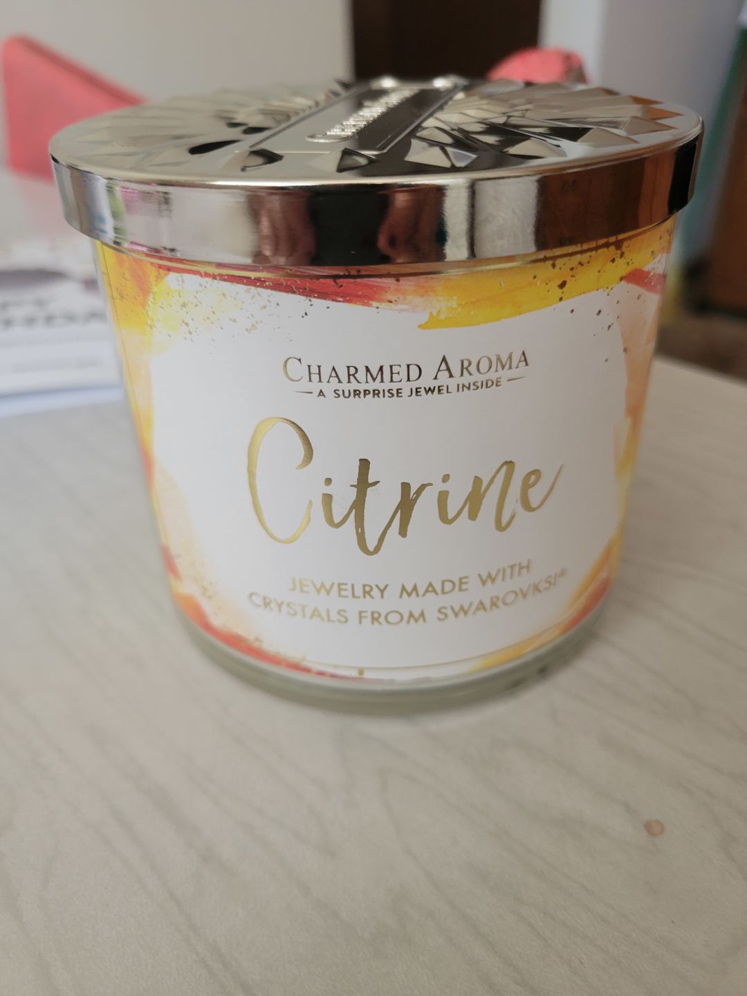Customer photo review of Surprise Jewelry Candle