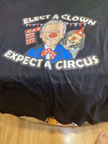 Customer photo review of Elect A Clown Men's Apparel