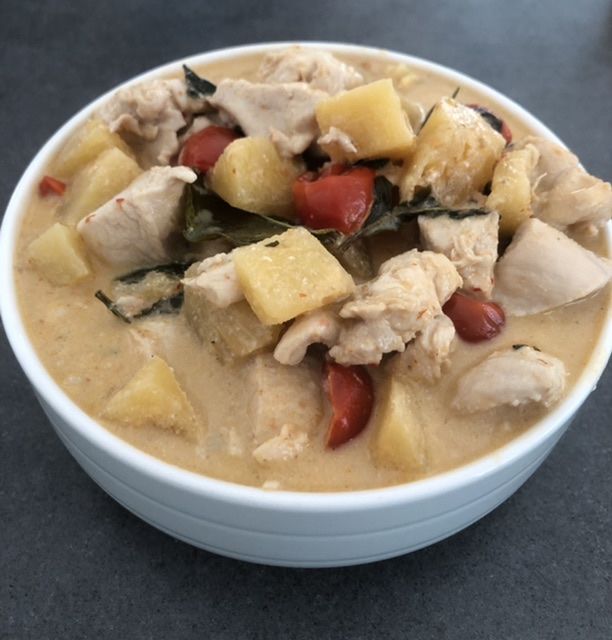 Customer photo review of Rotes Thai Curry Kochbox (für 3-4 Portionen) in der Schilfgrastasche