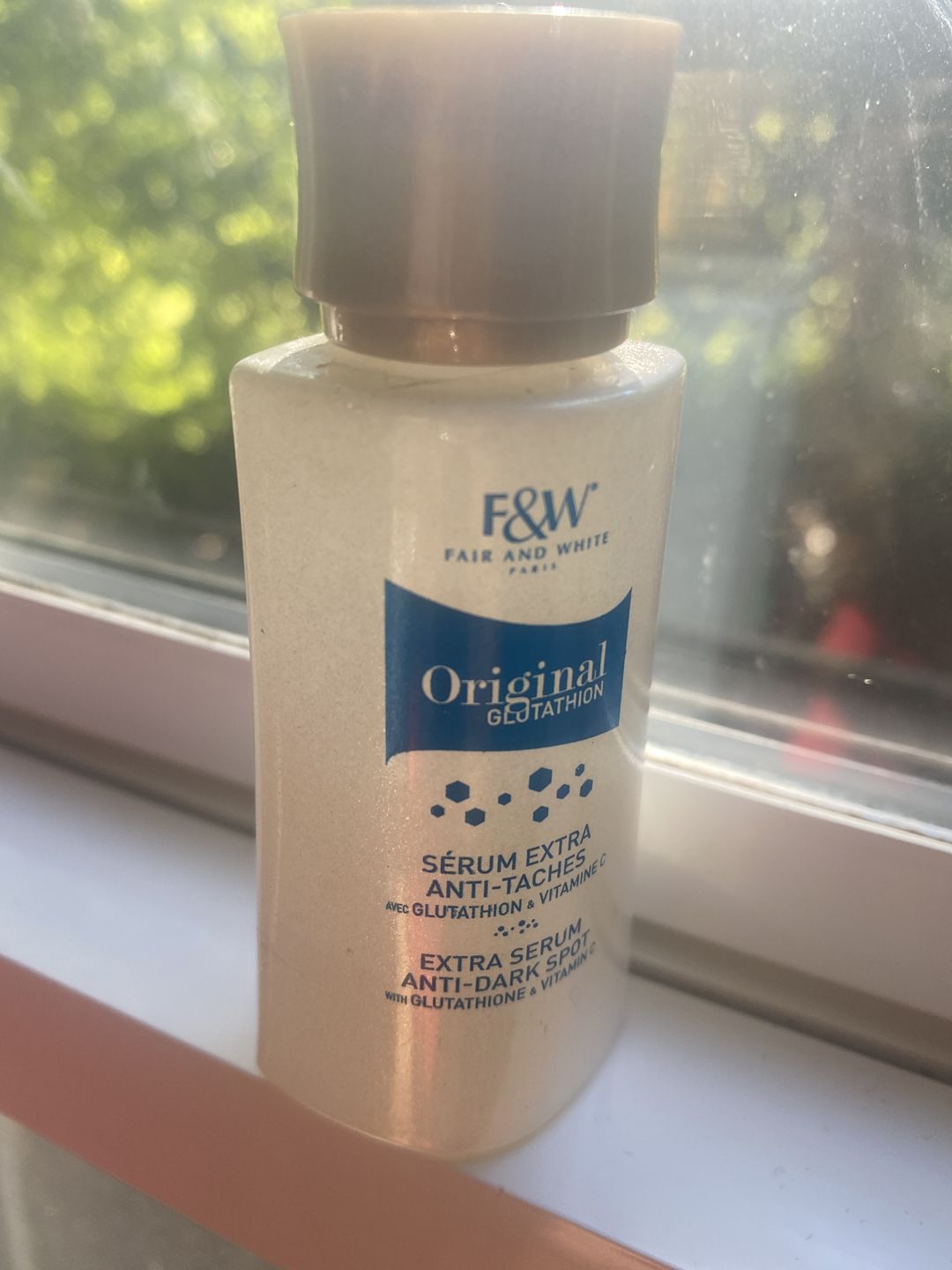 Customer photo review of Fair and White Glutathion Extra Serum Anti-Dark Spot 30ml / 1.01 Fl Oz