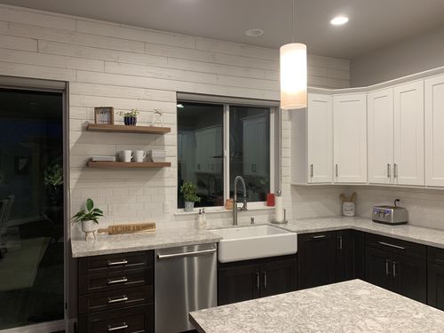 Customer photo review of Walnut Floating Shelf