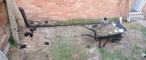 Customer photo review of Polydrain Shallow Drainage Channel A15 Black Plastic 1m Length