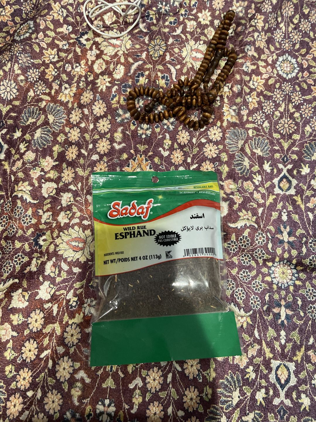 Customer photo review of Esphand Incense - Wild Rue Seed - Pack of 2