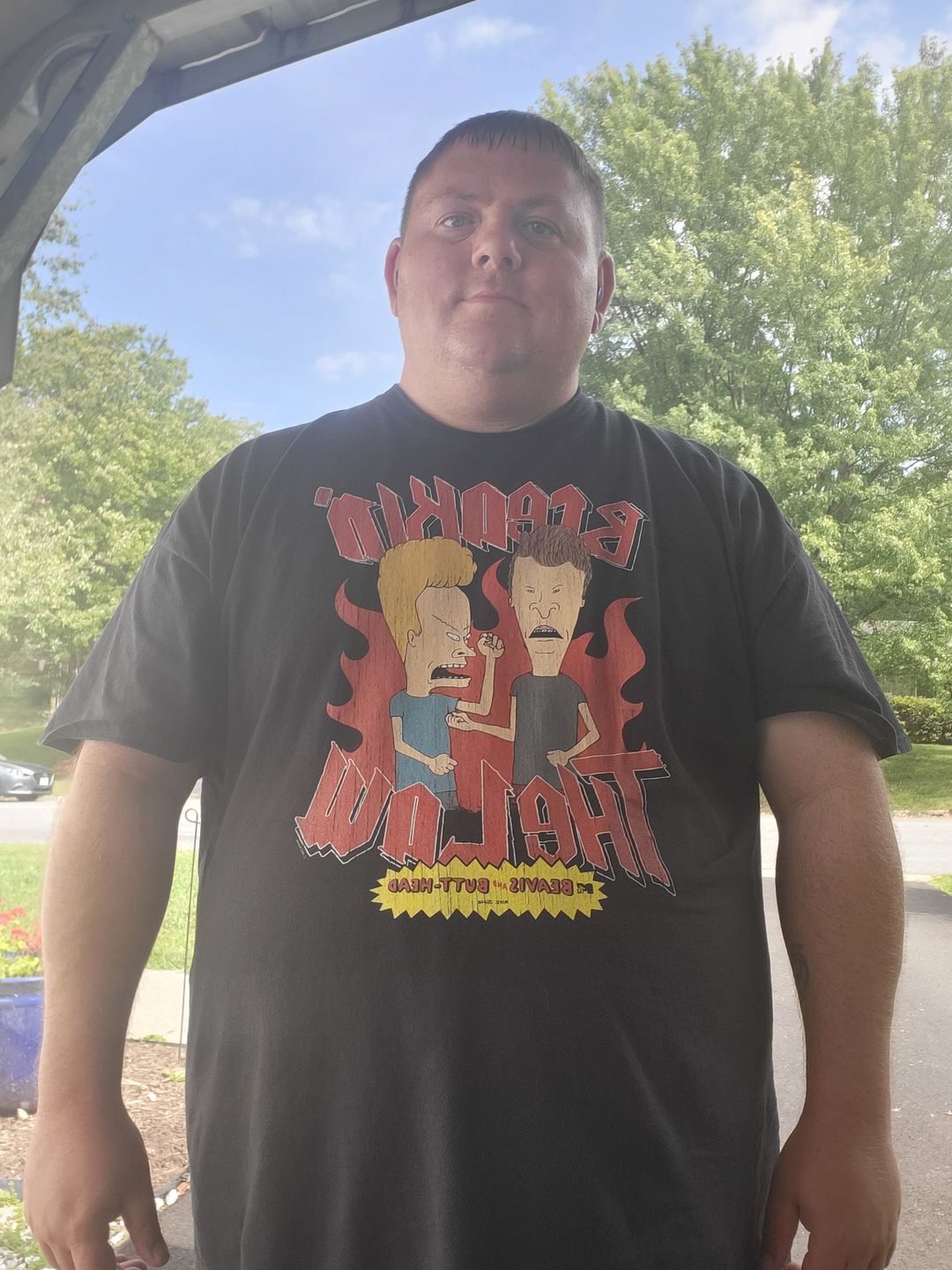 Customer photo review of Beavis And Butthead - Breakin The Law T-Shirt