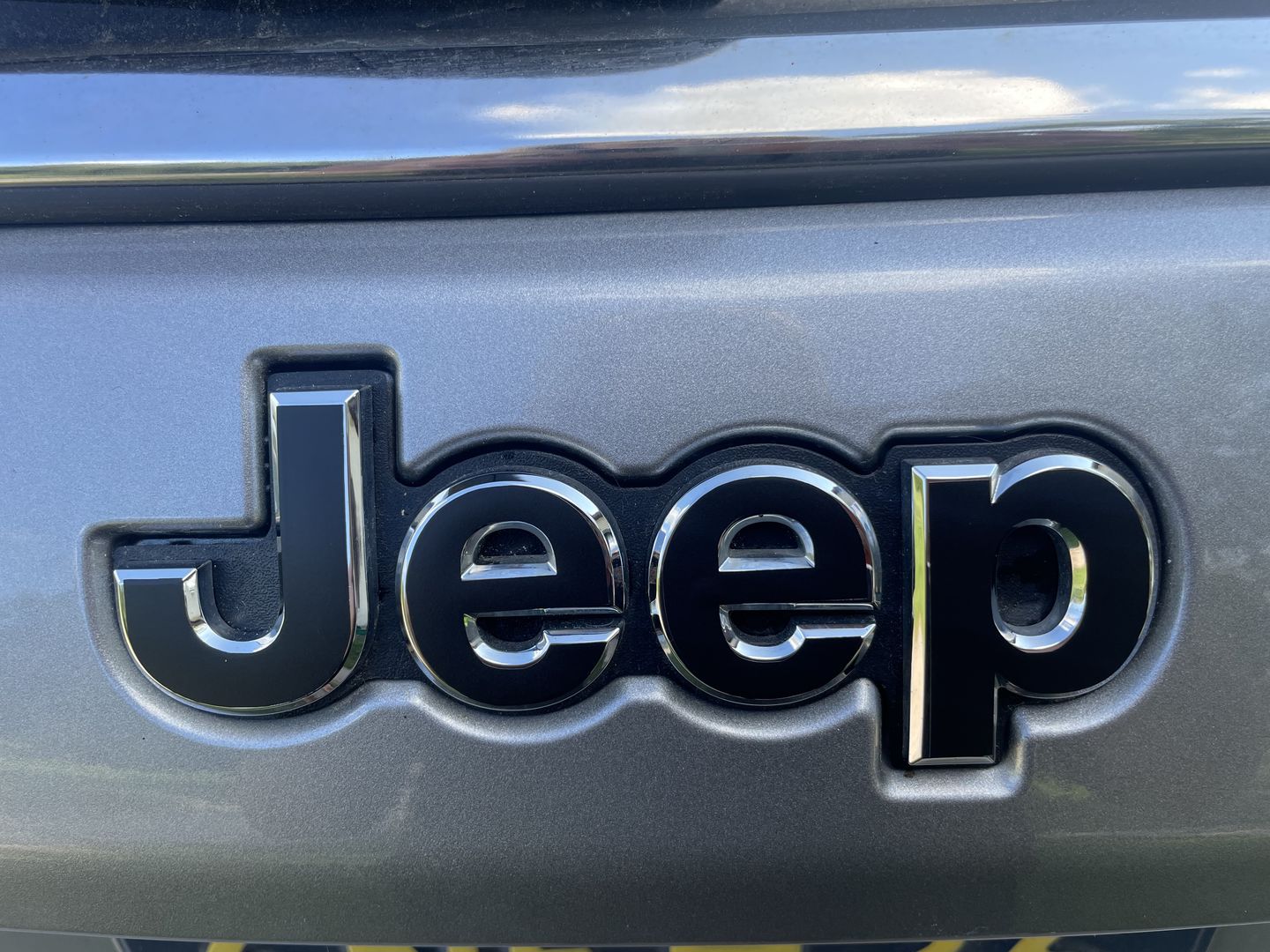 Customer photo review of JEEP Emblem Overlay Decals – Solid Colors | Fits 2014+ Jeep Compass