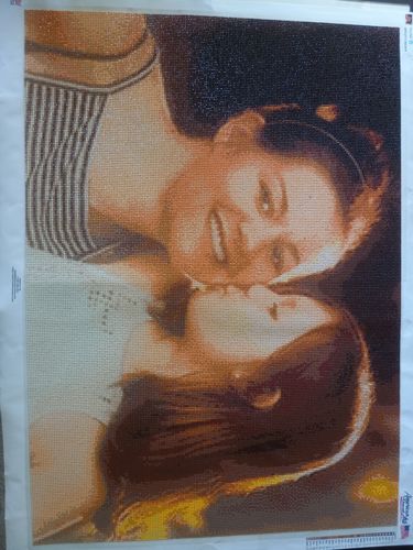 Customer photo review of Custom Diamond Painting Kits for Adults DIY 5D - Photo Diamond Art Shipped from USA