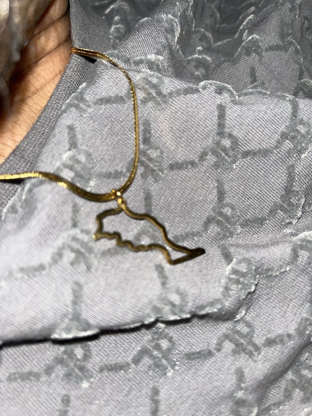 Customer photo review of Nations Kette | 18K vergoldet | Snake Skin