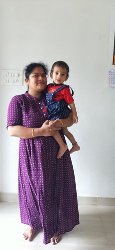 Customer photo review of Purple Handloom Maxi