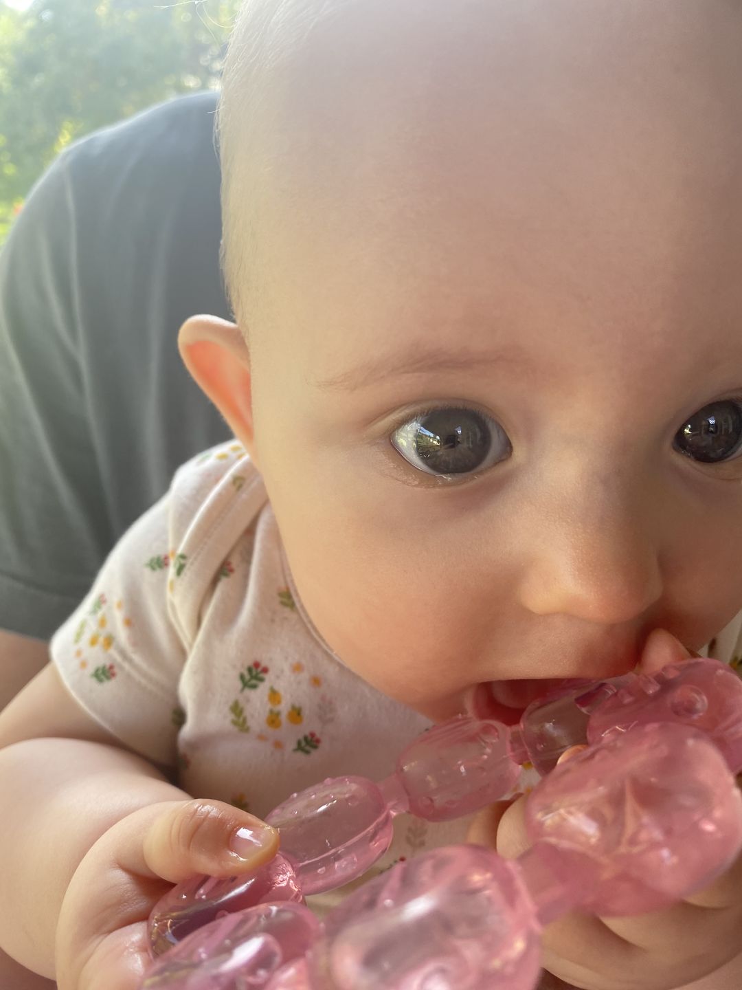 Customer photo review of Autumn Squirrel Organic Baby Bodysuit Set