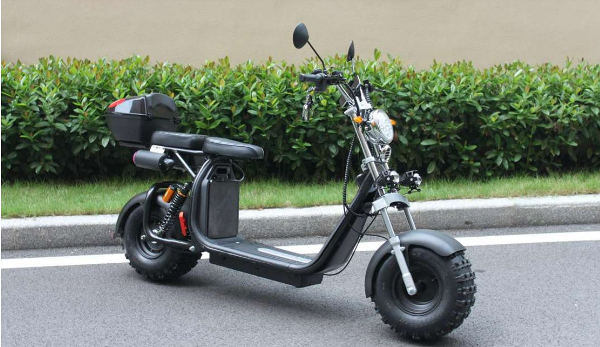 Customer photo review of 3000w SoverSky SL1.0P Scooter 60Miles/45MPH Fat Tire Bike Moped