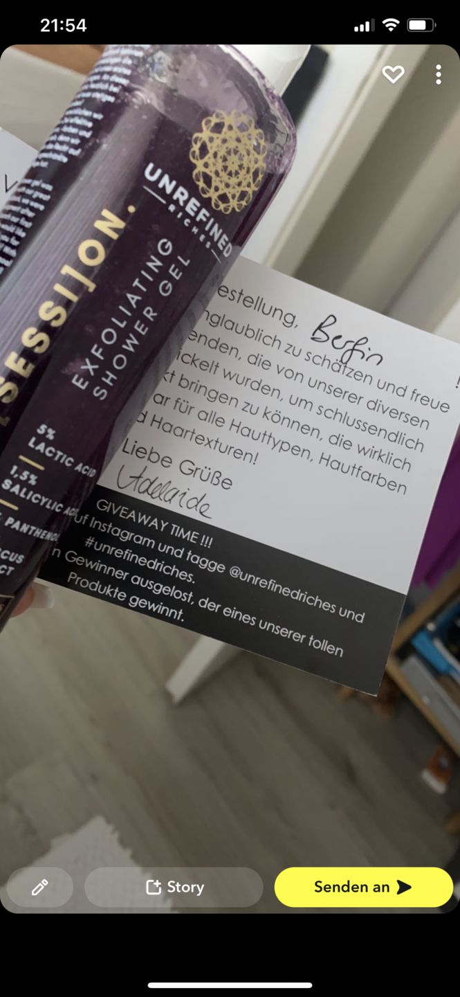 Customer photo review of BODY [SESSI]ON. - Exfoliating Shower Gel