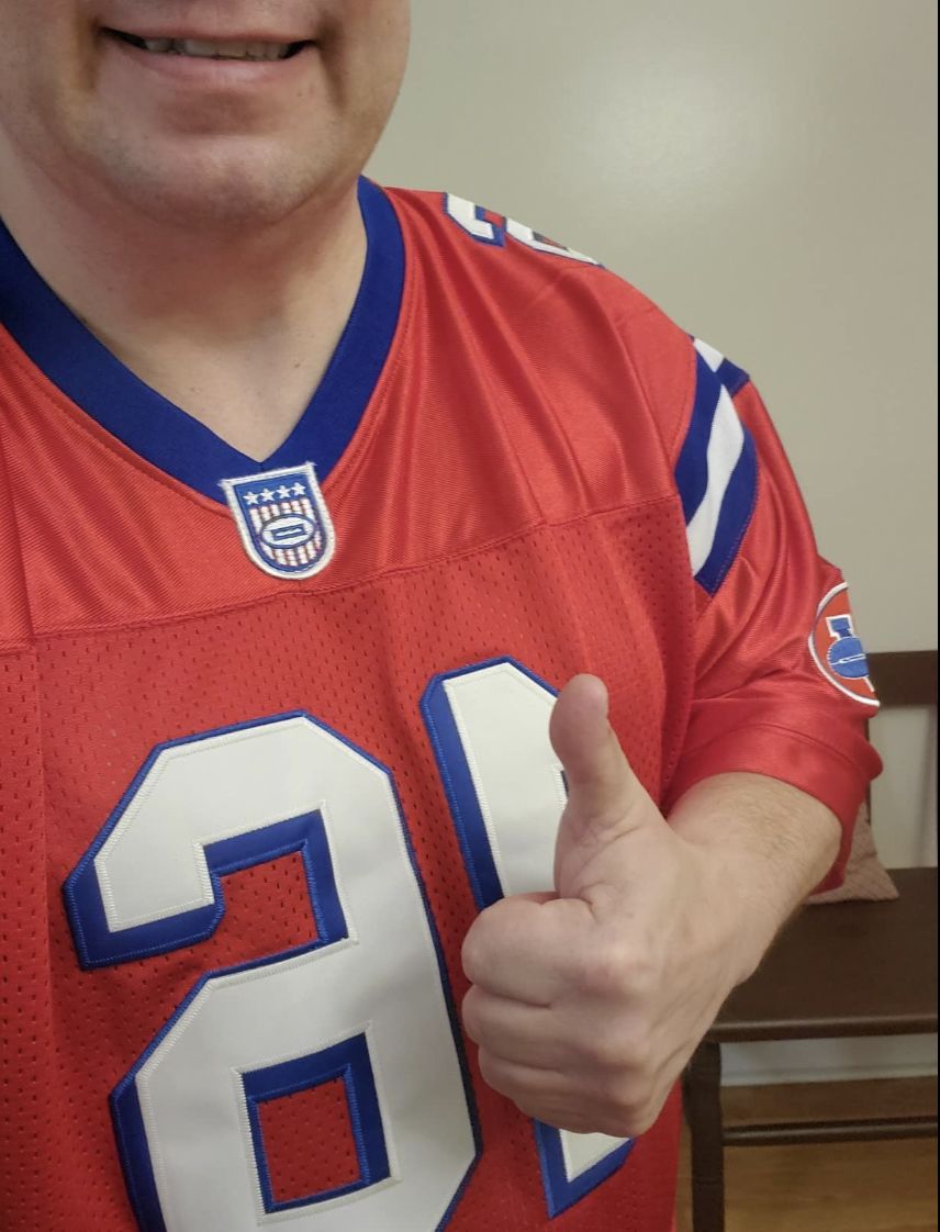Customer photo review of Shane Falco The Replacements Movie Football Jersey