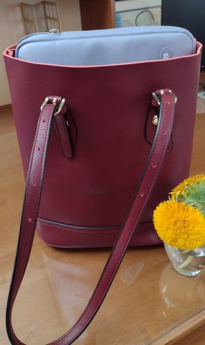 Customer photo review of Tulle Adjustable Strap Tote Bag