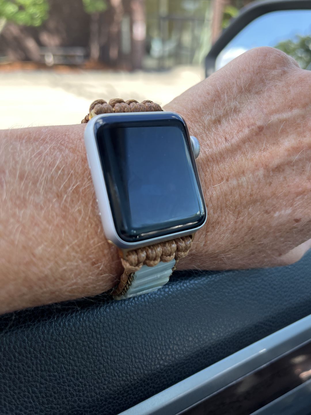 Customer photo review of Amazonite Protection Apple Watch Strap