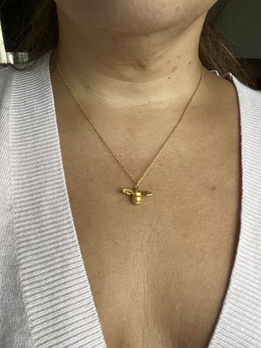 Customer photo review of Queen Bee Necklace (Gold)