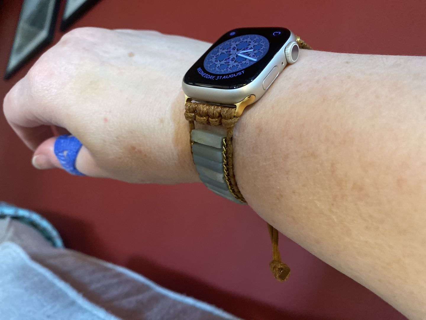 Customer photo review of Amazonite Protection Apple Watch Strap