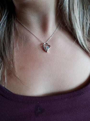 Customer photo review of To My Beautiful Soulmate | Forever Love Necklace ❤️