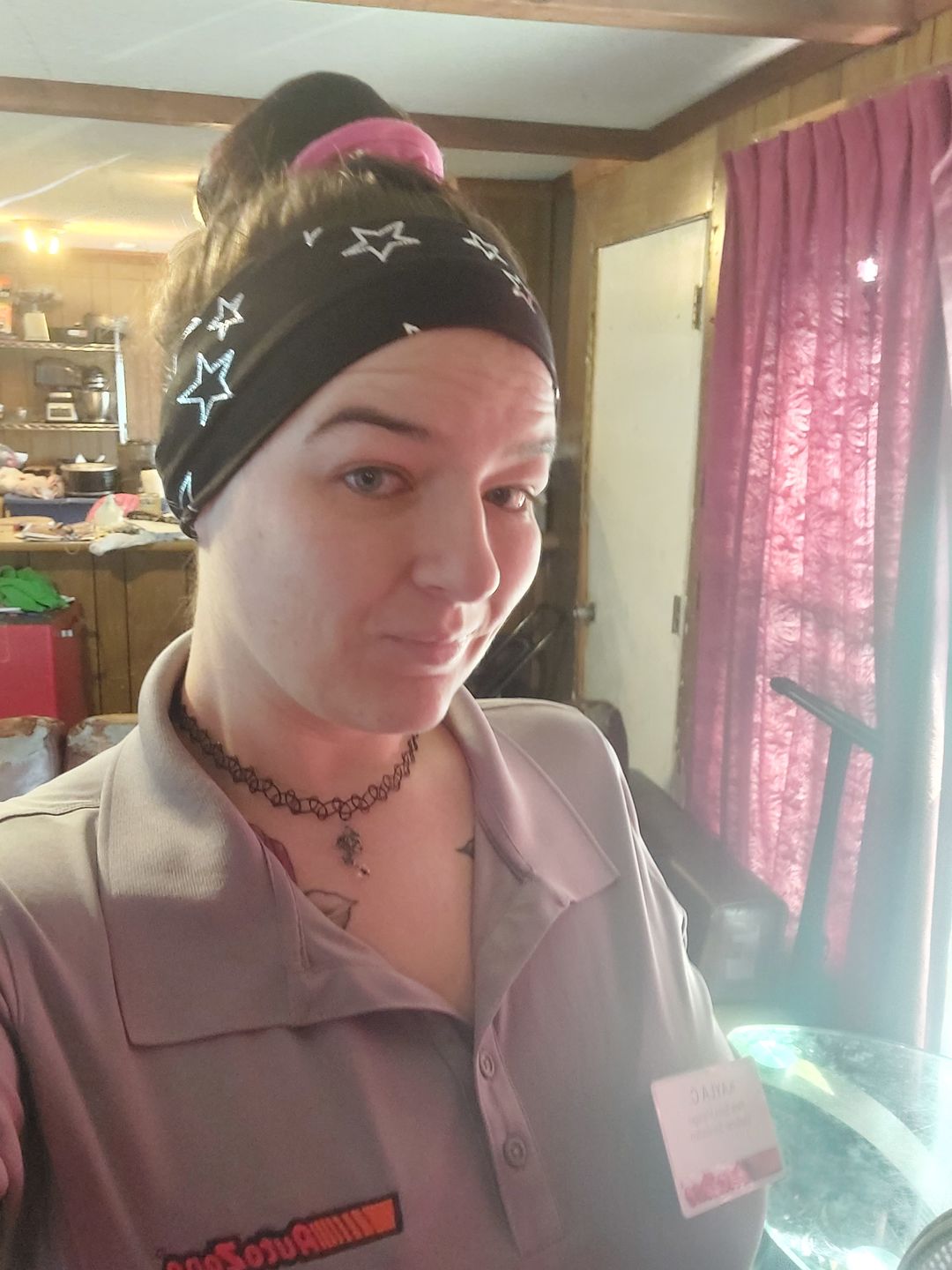 Customer photo review of Black Star Headwrap