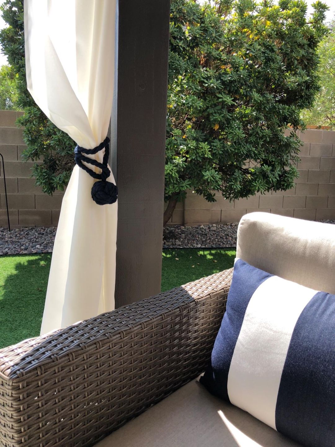 Customer photo review of 1 Pcs Macrame Curtain Tiebacks Clips