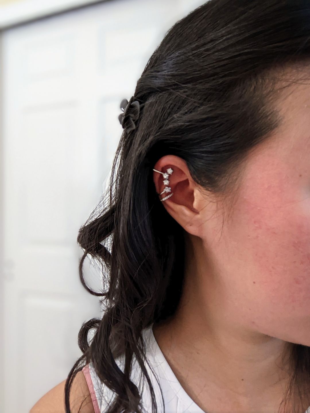 Customer photo review of Daisy Ear Cuff