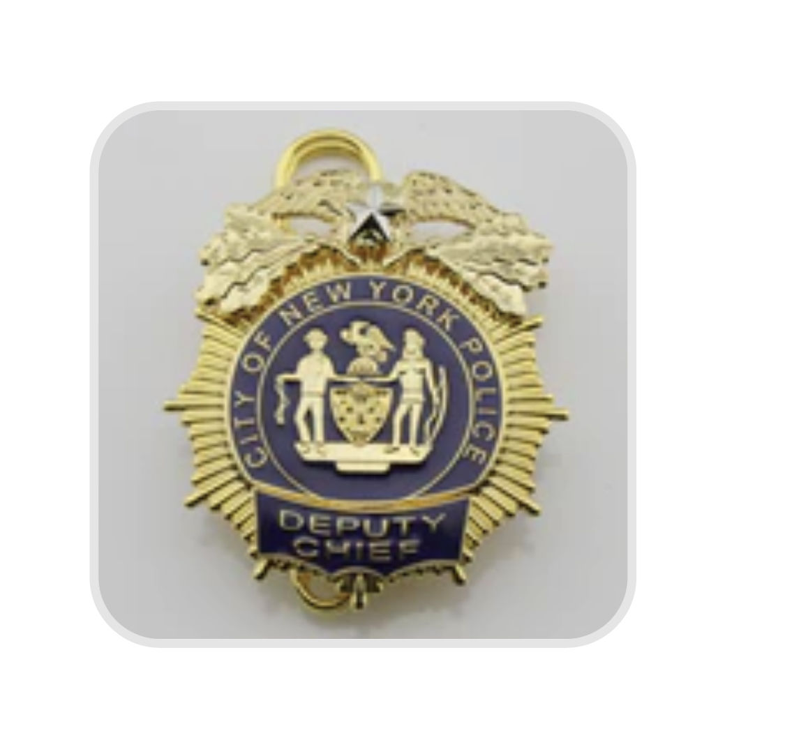 Customer photo review of NY New York Police Badge Replica Movie Props 1/2/3/4/5 Star (Optional)