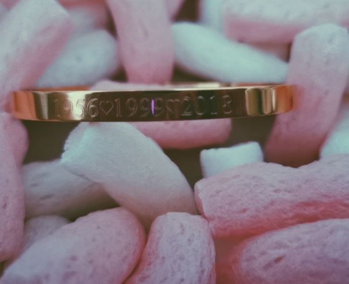 Customer photo review of Innengravur